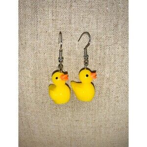 Vintage Retro Rubber Ducky Earrings